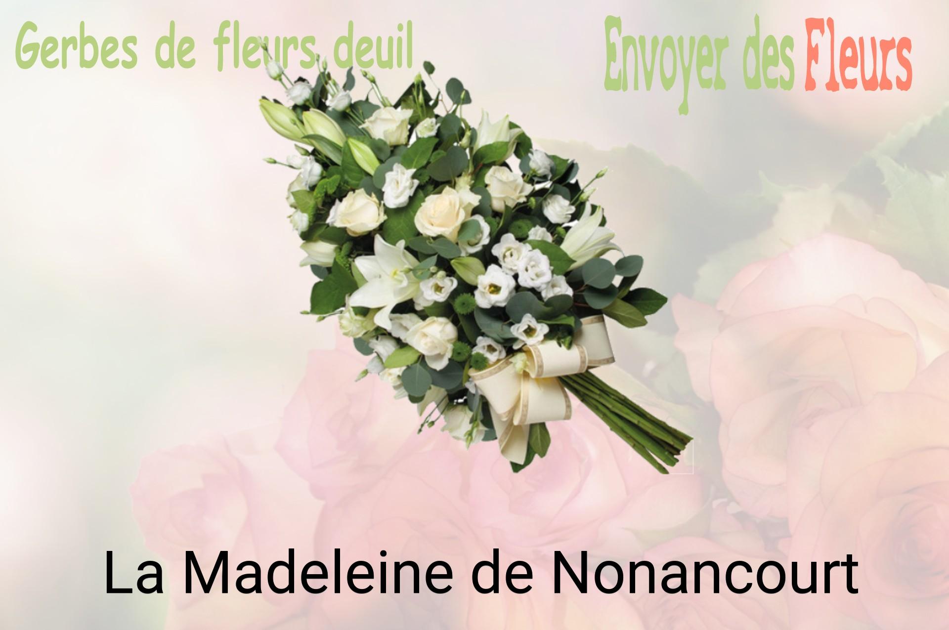 Gerbe de fleurs de deuil livrée à La Madeleine-de-Nonancourt